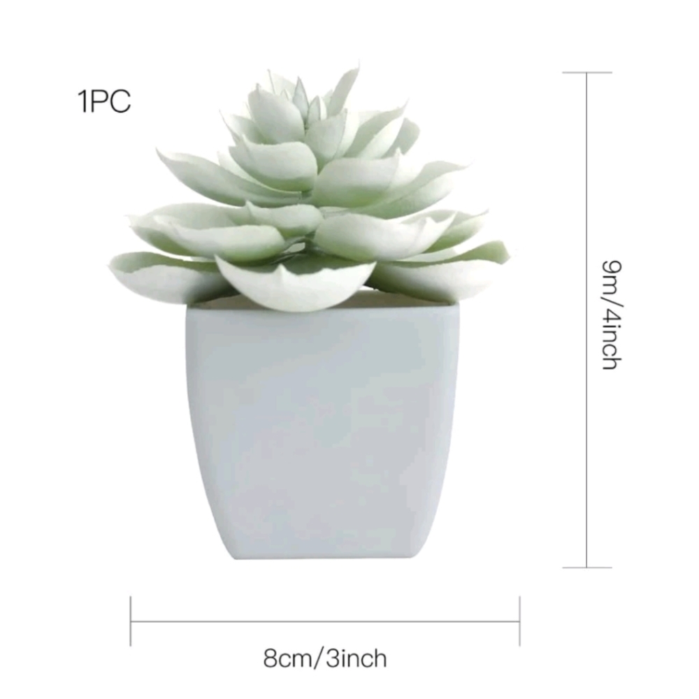 2 Pieces Artificial Potted Plant